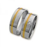 Obrączki złote J119 płaskie