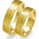 Obrączki złote ZS-O-086 półokrągłe