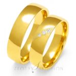 Obrączki złote ZS-O-139 półokrągłe
