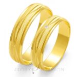 Obrączki złote ZS-O-116 półokrągłe