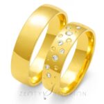 Obrączki złote ZS-O-127 półokrągłe