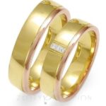 Obrączki złote ZS-OE-034 półokrągłe