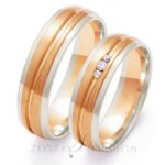 Obrączki złote ZS-OE-209 półokrągłe