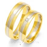 Obrączki złote ZS-OE-219 półokrągłe