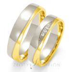 Obrączki złote ZS-OE-195 półokrągłe