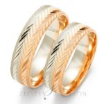 Obrączki złote ZS-OE-211 półokrągłe