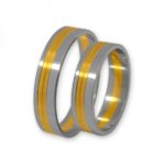 Obrączki złote J131 płaskie