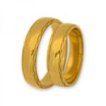 Obrączki złote J124 półokrągłe