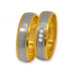 Obrączki złote J127 półokrągłe