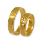 Obrączki złote J111 płaskie