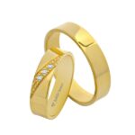 Obrączki złote TJ03 płaskie