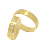 Obrączki złote TJ31 półokrągłe