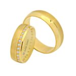 Obrączki złote TJ45 półokrągłe