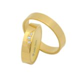 Obrączki złote TJ42 płaskie