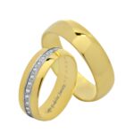 Obrączki złote TJ53 półokrągłe