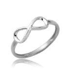 Pierścionek srebrny nieskończoność