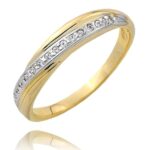 Pierścionek złoty z cyrkoniami I-P1732