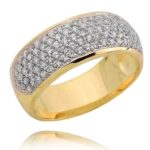 Pierścionek złoty z cyrkoniami I-P1528