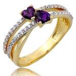 Pierścionek złoty z cyrkoniami I-P1771