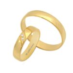 Obrączki złote TJ13 półokrągłe