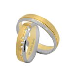 Obrączki złote TJ49 półokrągłe