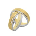 Obrączki złote TJ28 półokrągłe