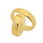 Obrączki złote TJ39 półokrągłe