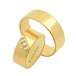 Obrączki złote TJ08 płaskie