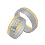 Obrączki złote TJ23 półokrągłe