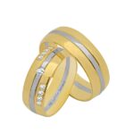 Obrączki złote TJ30 półokrągłe