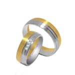 Obrączki złote TJ26 półokrągłe