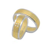 Obrączki złote TJ19 półokrągłe