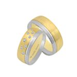 Obrączki złote TJ21 półokrągłe