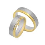 Obrączki złote TJ24 płaskie - obrazek 2