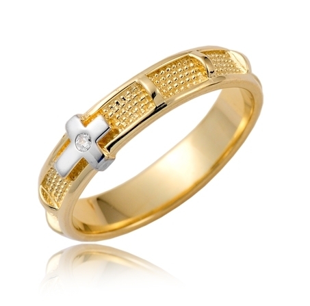 20150117-133809-5951232158.jpg Złoty różaniec na palec z cyrkonią - obrazek 1