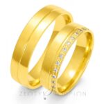 Obrączki złote ZS-O-056 półokrągłe