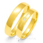 Obrączki złote ZS-O-093 półokrągłe