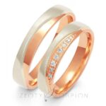 Obrączki złote ZS-OP-007 półokrągłe