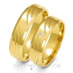 Obrączki złote ZS-A-123 płaskie