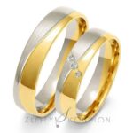 Obrączki złote ZS-A-215 półokrągłe