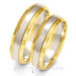 Obrączki złote ZS-A-216 półokrągłe