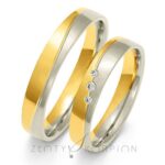 Obrączki złote ZS-A-217 półokrągłe