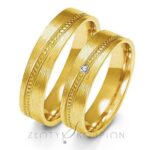 Obrączki złote ZS-A-130 płaskie