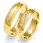 Obrączki złote ZS-A-131 półokrągłe