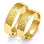 Obrączki złote ZS-A-133 półokrągłe