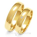 Obrączki złote ZS-A-139 półokrągłe