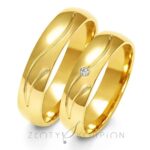 Obrączki złote ZS-A-140 półokrągłe