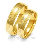 Obrączki złote ZS-A-142 półokrągłe