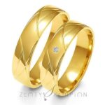 Obrączki złote ZS-A-144 półokrągłe