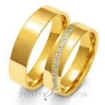 Obrączki złote ZS-A-145 płaskie